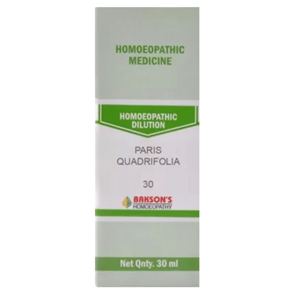 Bakson's Homeopathy Paris Quadrifolia Dilution 30