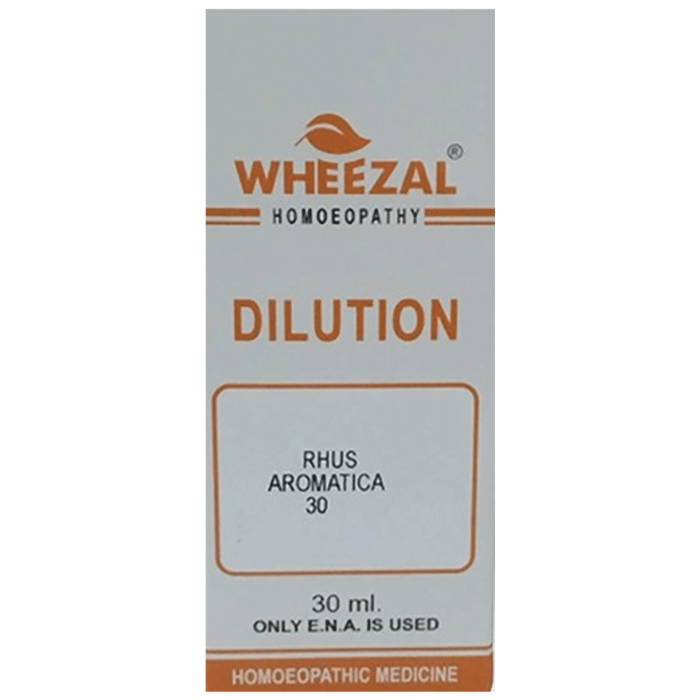 Wheezal Rhus Aromatica Dilution 30 Wheezal Rhus Aromatica Dilution 30