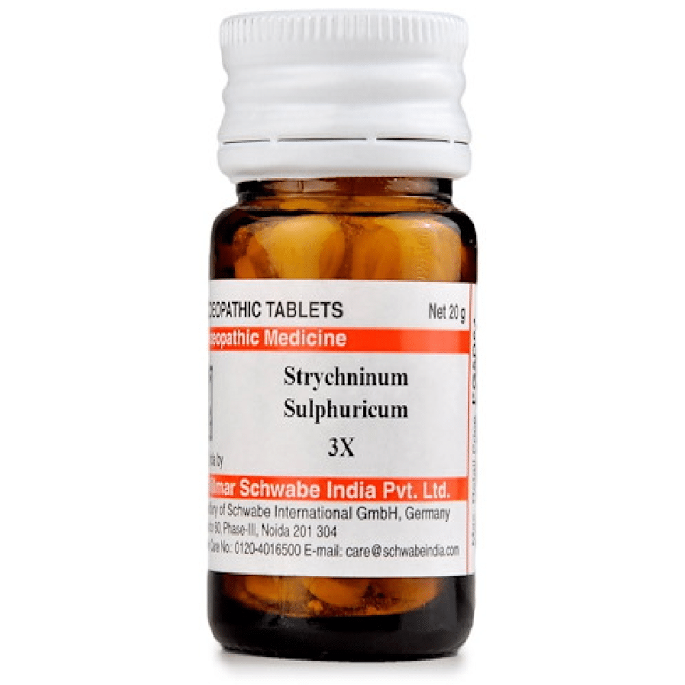 Dr Willmar Schwabe India Strychninum Sulphuricum Trituration Tablet 3X