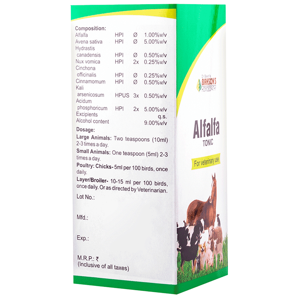 Bakson's Homeopathy Alfalfa Tonic Bakson's Homeopathy Alfalfa Tonic