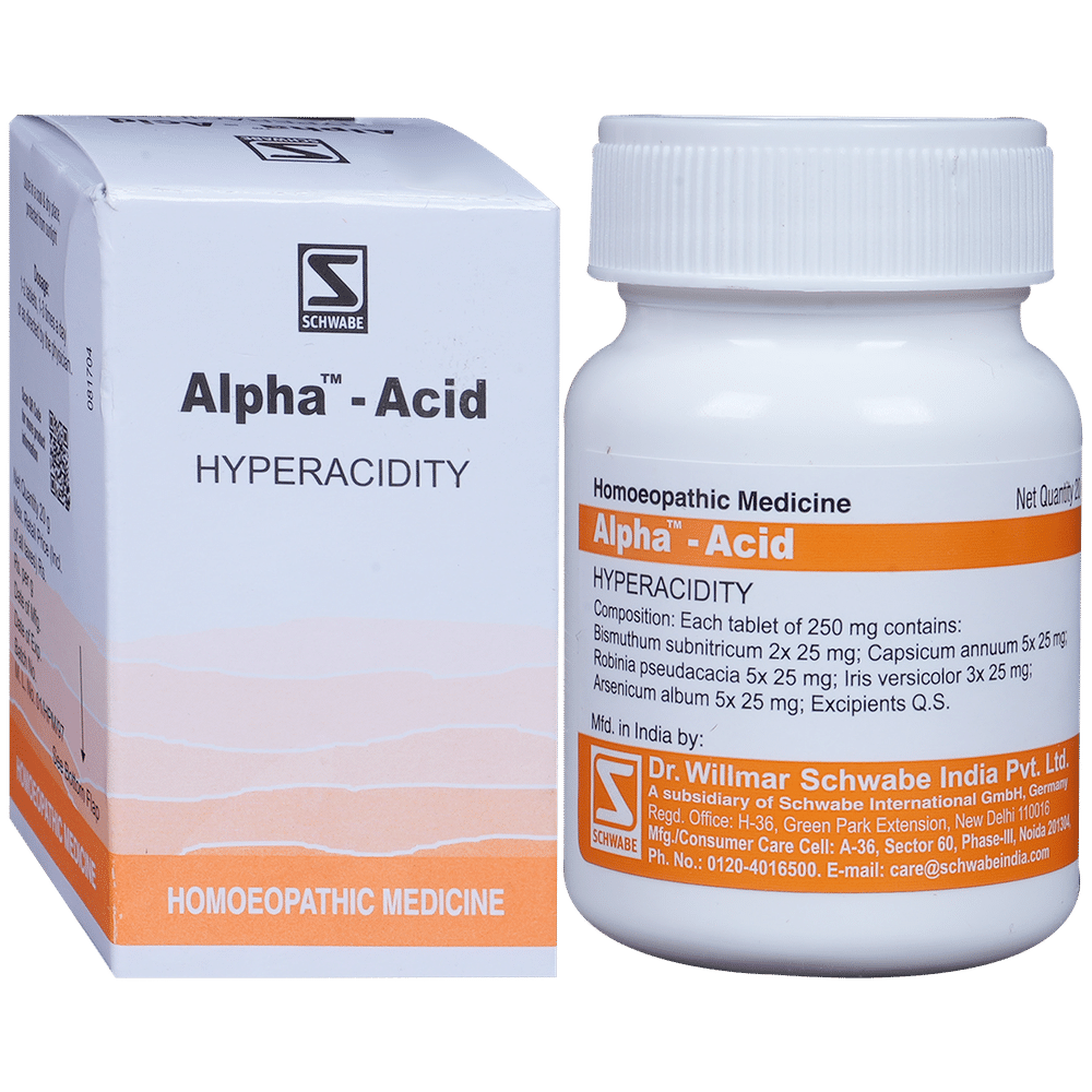 Dr Willmar Schwabe India Alpha - Acid Tablet Dr Willmar Schwabe India Alpha - Acid Tablet