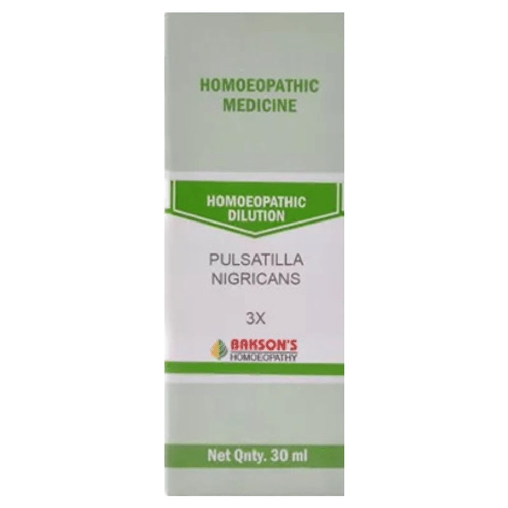 Bakson's Homeopathy Pulsatilla Nigricans Dilution 3X Bakson's Homeopathy Pulsatilla Nigricans Dilution 3X
