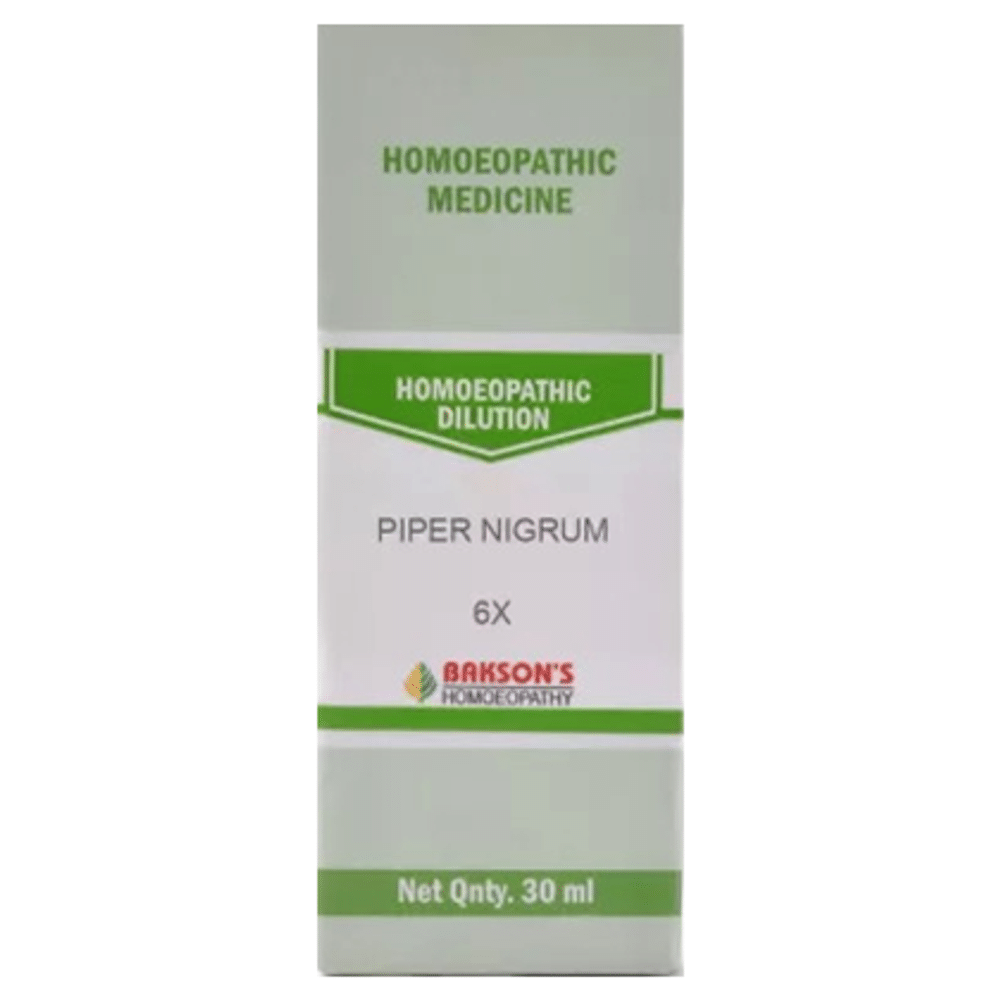 Bakson's Homeopathy Piper Nigrum Dilution 6X Bakson's Homeopathy Piper Nigrum Dilution 6X