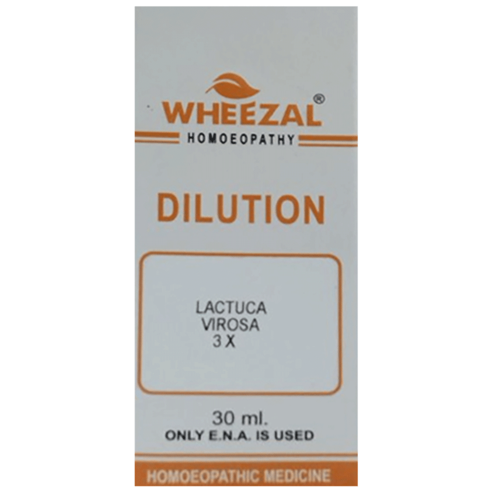 Wheezal Lactuca Virosa Dilution 3X Wheezal Lactuca Virosa Dilution 3X