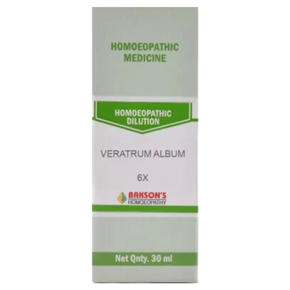 Bakson's Homeopathy Veratrum Album Dilution 6X Bakson's Homeopathy Veratrum Album Dilution 6X