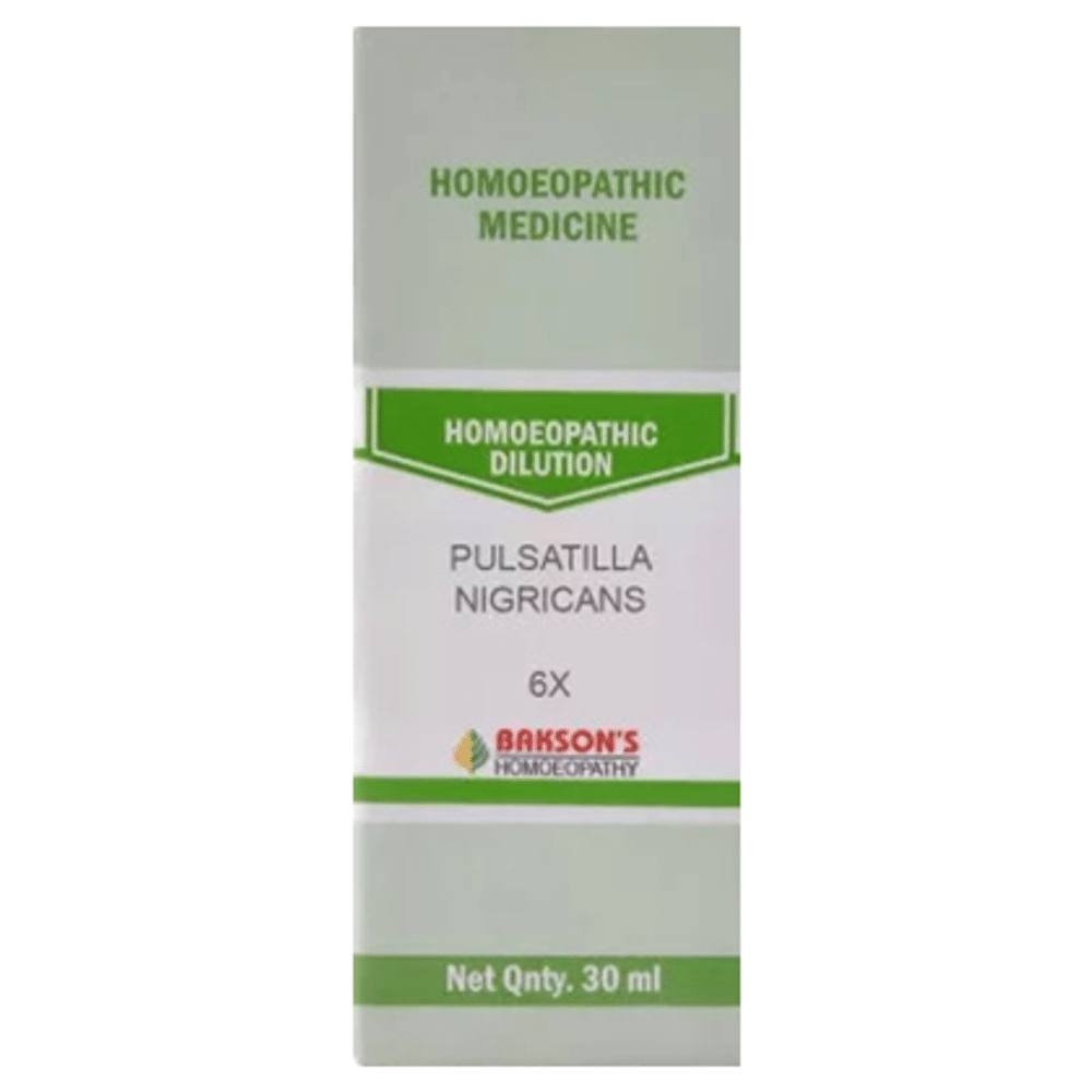 Bakson's Homeopathy Pulsatilla Nigricans Dilution 6X Bakson's Homeopathy Pulsatilla Nigricans Dilution 6X