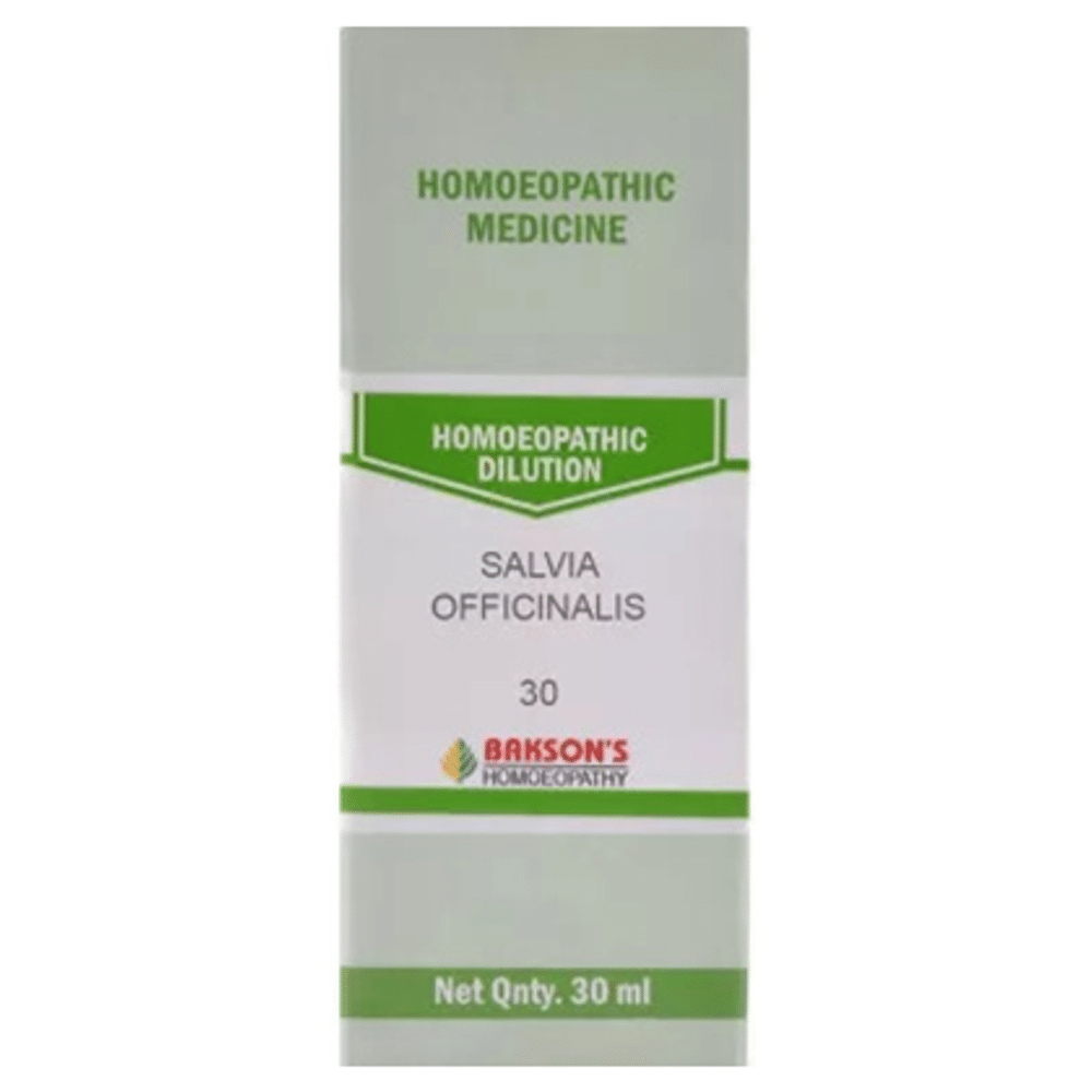Bakson's Homeopathy Salvia Officinalis Dilution 30 Bakson's Homeopathy Salvia Officinalis Dilution 30