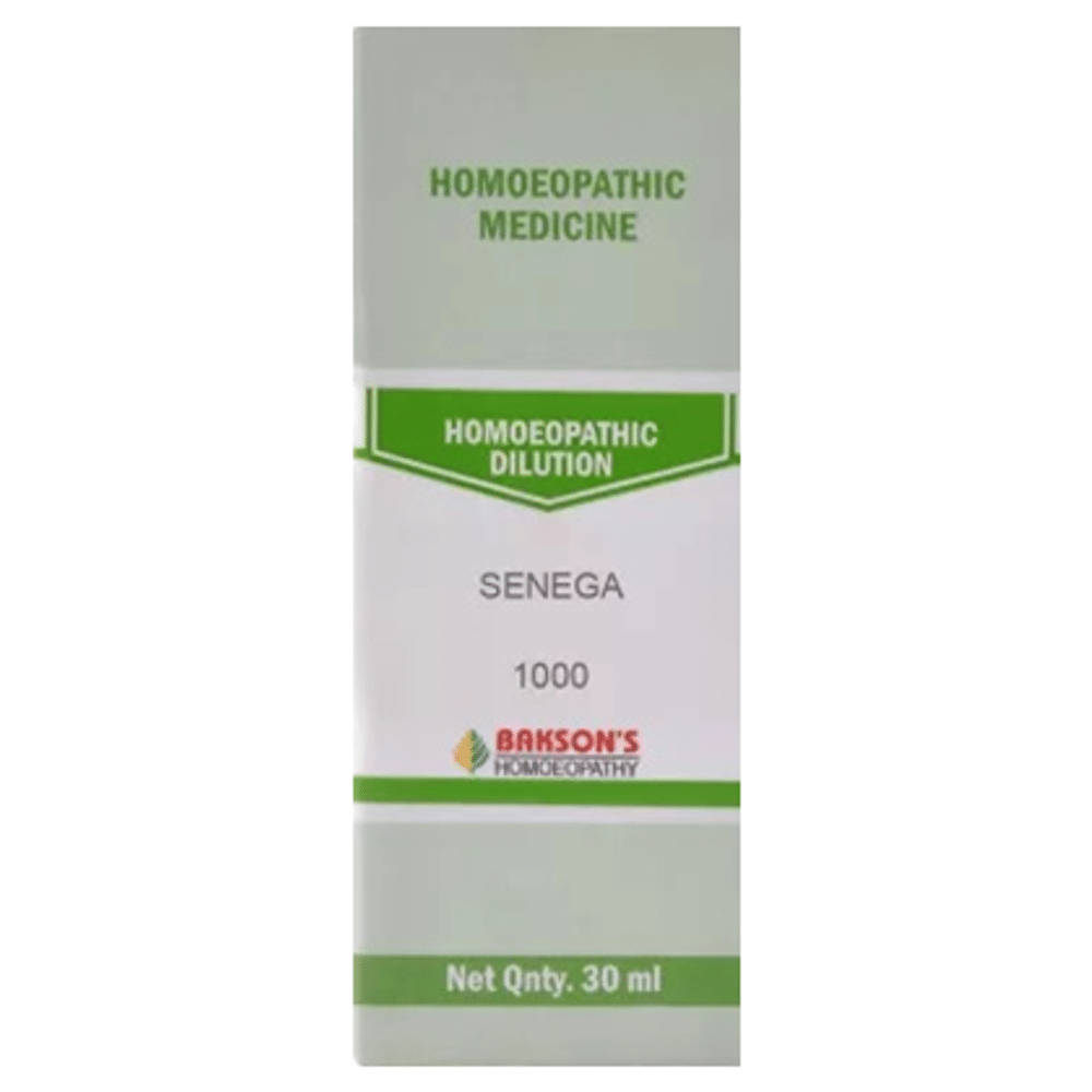 Bakson's Homeopathy Senega Dilution 1000 CH Bakson's Homeopathy Senega Dilution 1000 CH