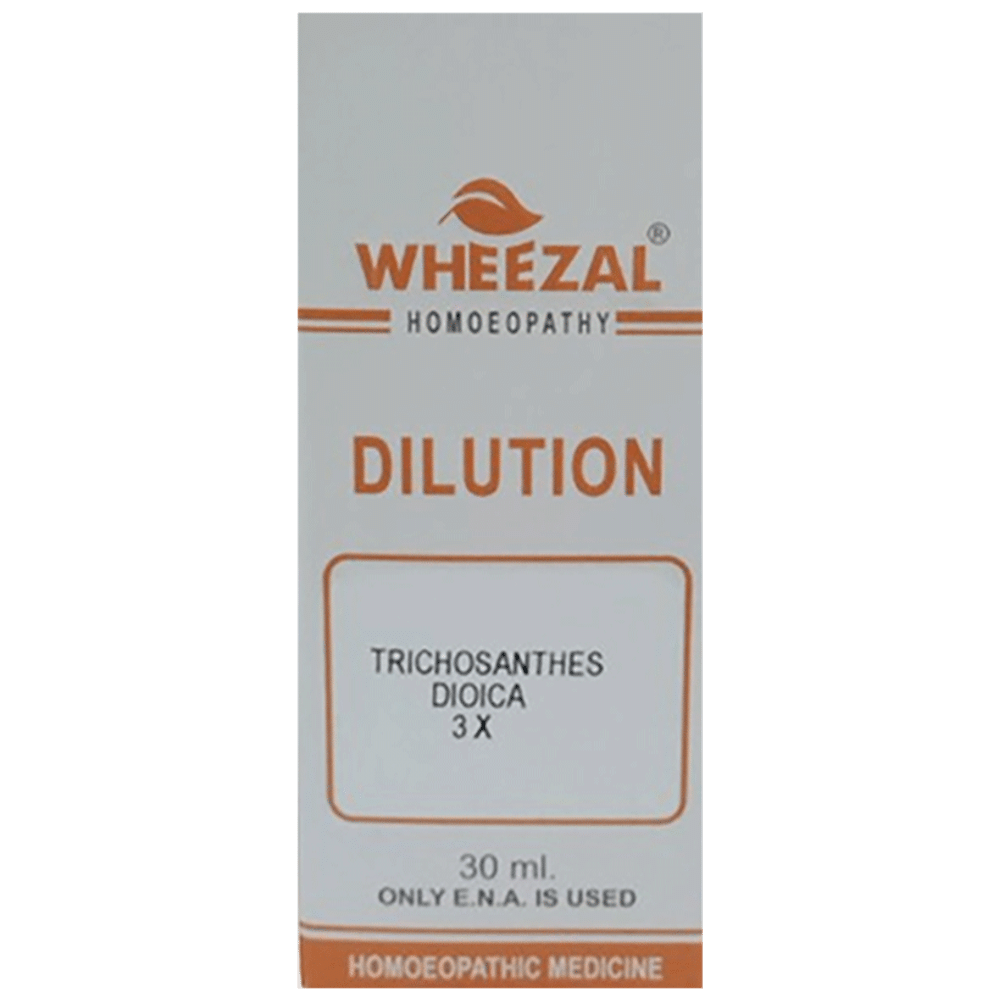 Wheezal Trichosanthes Dioica Dilution 3X Wheezal Trichosanthes Dioica Dilution 3X