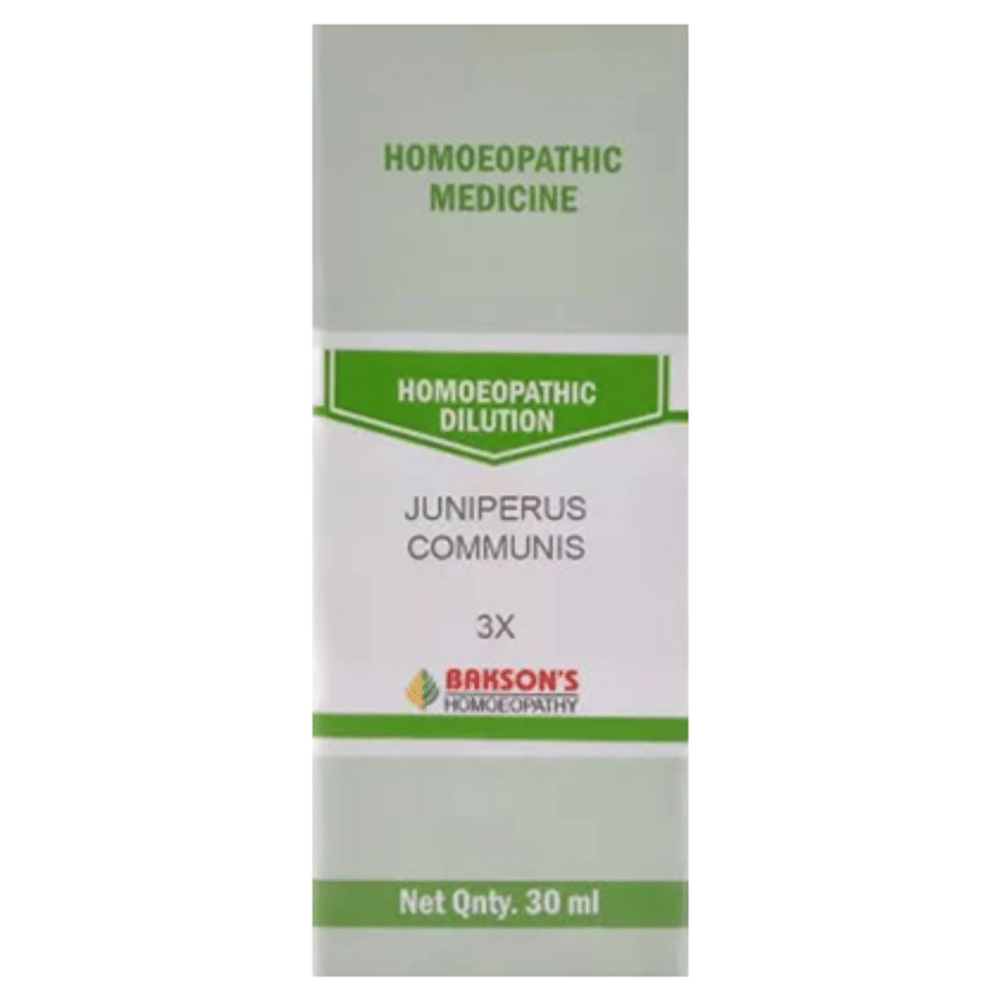Bakson's Homeopathy Juniperus Communis Dilution 3X Bakson's Homeopathy Juniperus Communis Dilution 3X