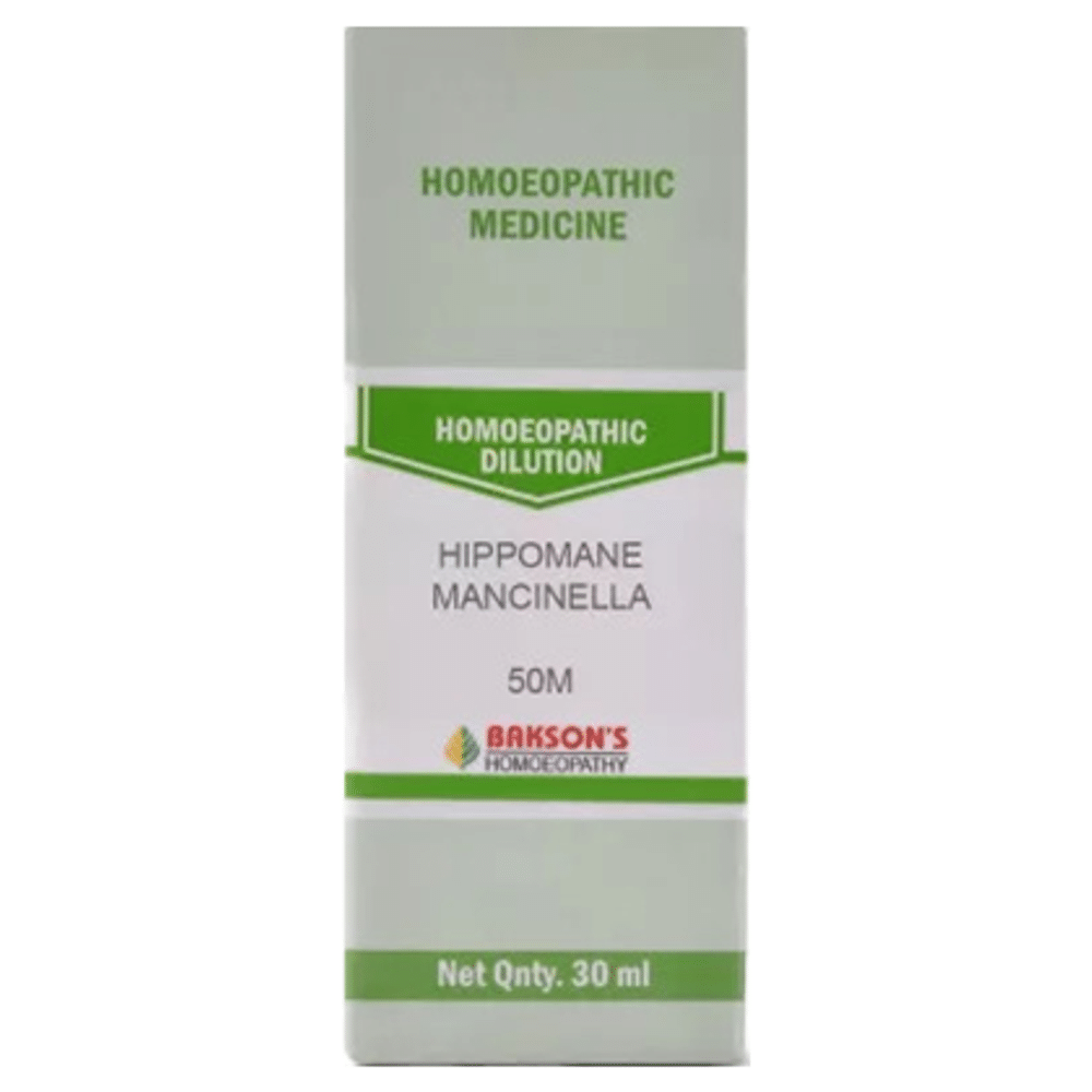 Bakson's Homeopathy Hippomane Mancinella Dilution 50M Bakson's Homeopathy Hippomane Mancinella Dilution 50M