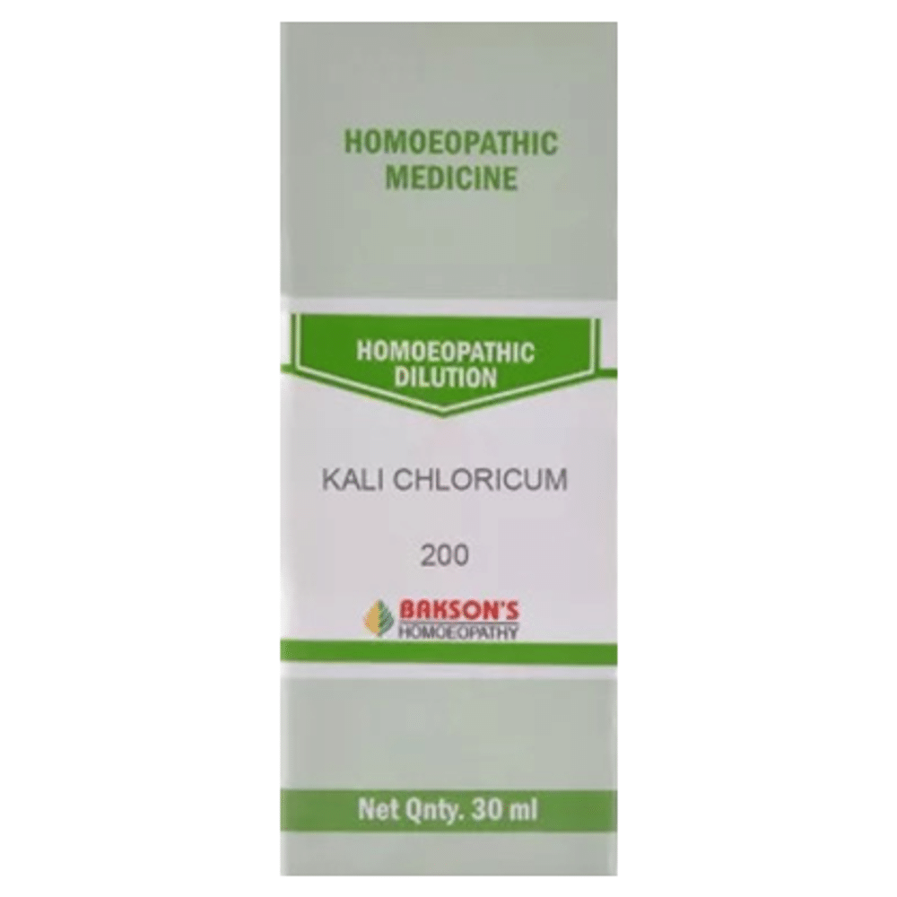 Bakson's Homeopathy Kali Chloricum Dilution 200 Bakson's Homeopathy Kali Chloricum Dilution 200