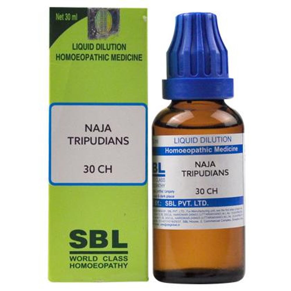 SBL Naja Tripudians Dilution 30 CH SBL Naja Tripudians Dilution 30 CH
