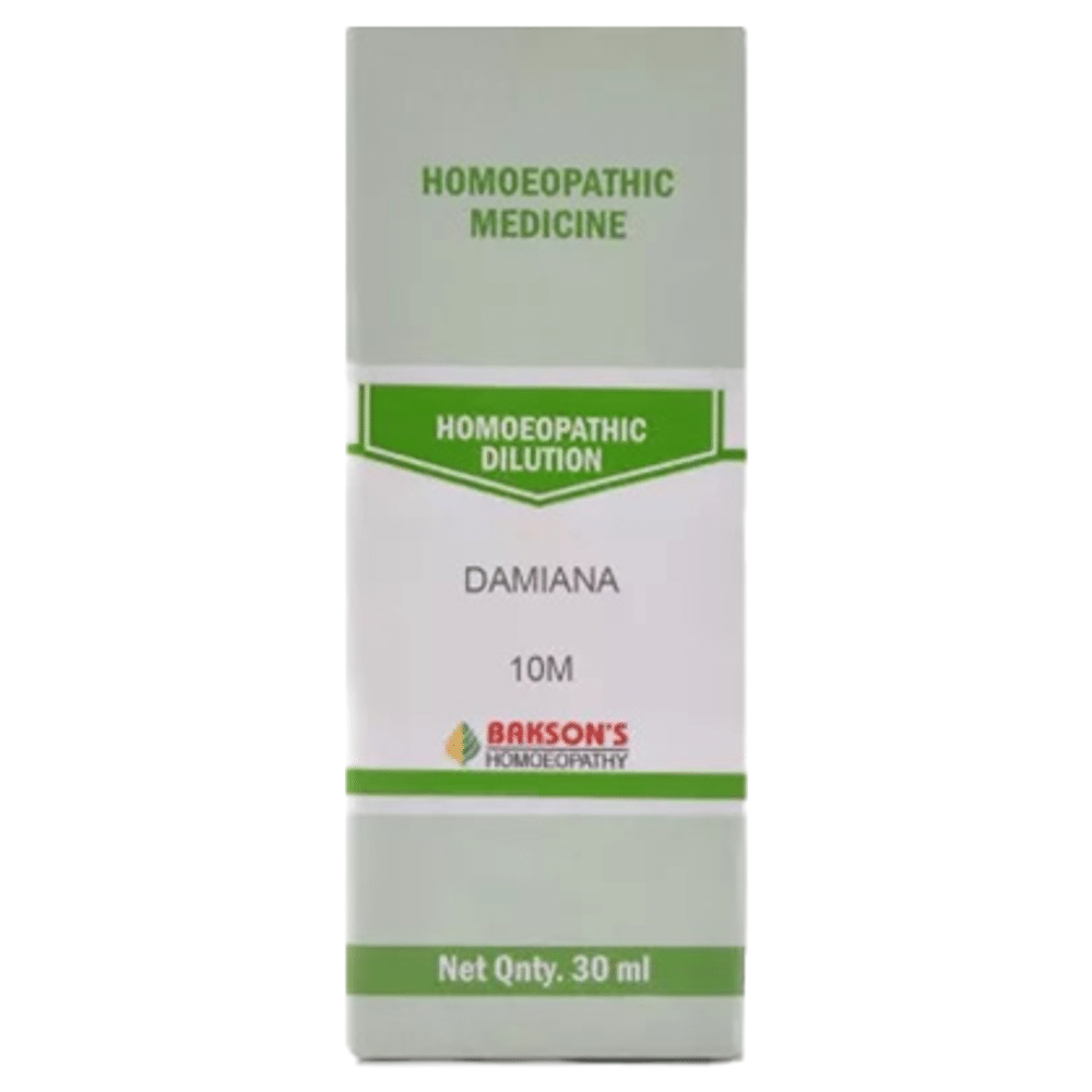 Bakson's Homeopathy Dilution Damiana 10M Bakson's Homeopathy Dilution Damiana 10M