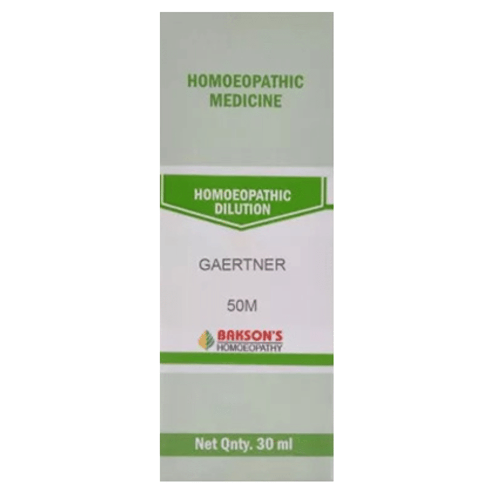 Bakson's Homeopathy Gaertner Dilution 50M
