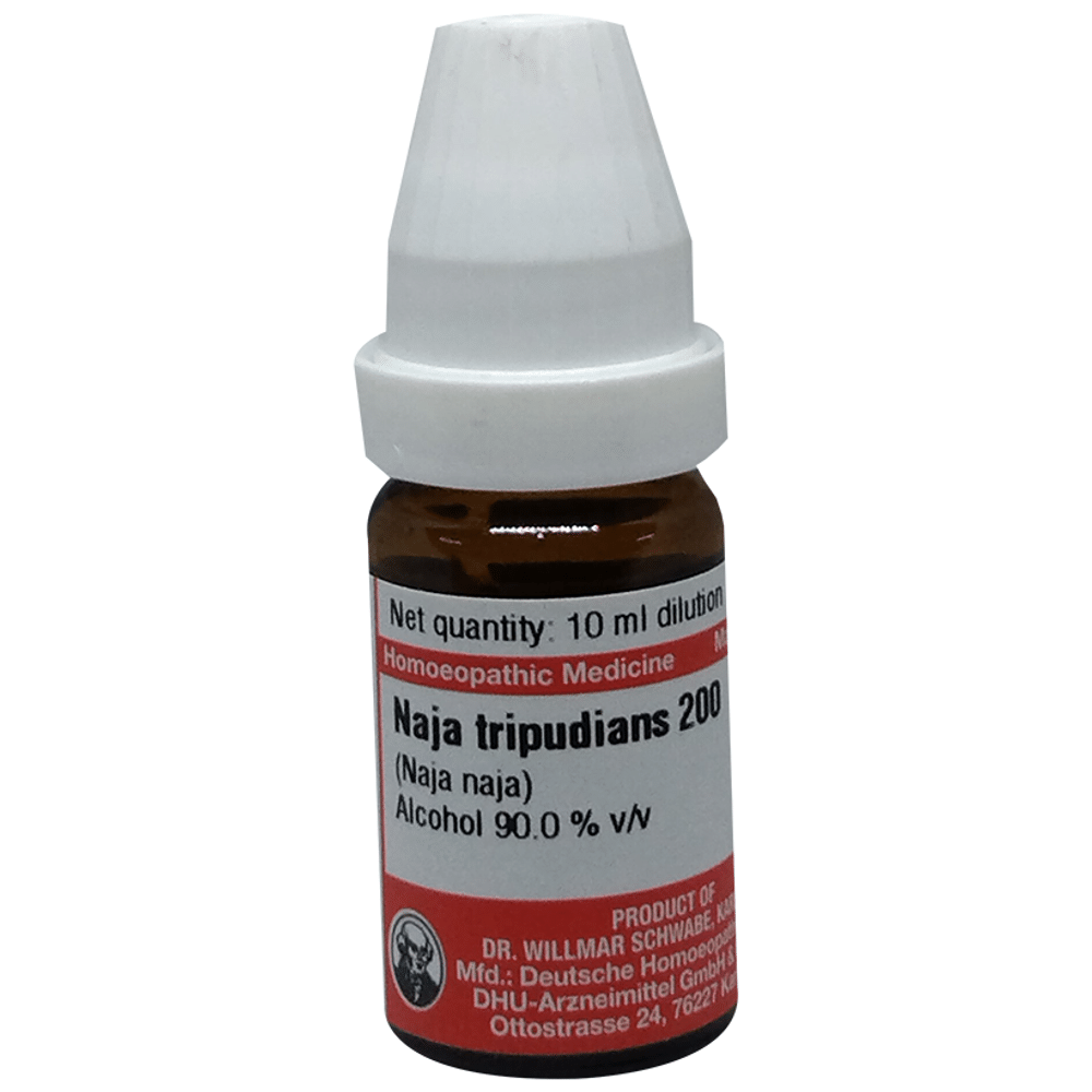 Dr Willmar Schwabe Germany Naja Tripudians Dilution 200