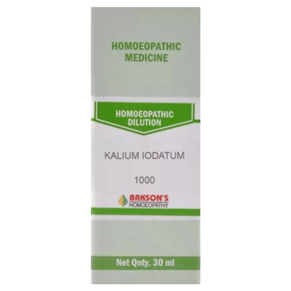 Bakson's Homeopathy Kalium Iodatum Dilution 1000 CH Bakson's Homeopathy Kalium Iodatum Dilution 1000 CH