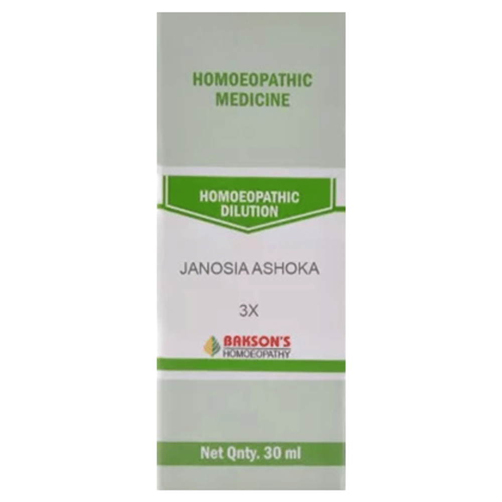Bakson's Homeopathy Janosia Ashoka Dilution 3X