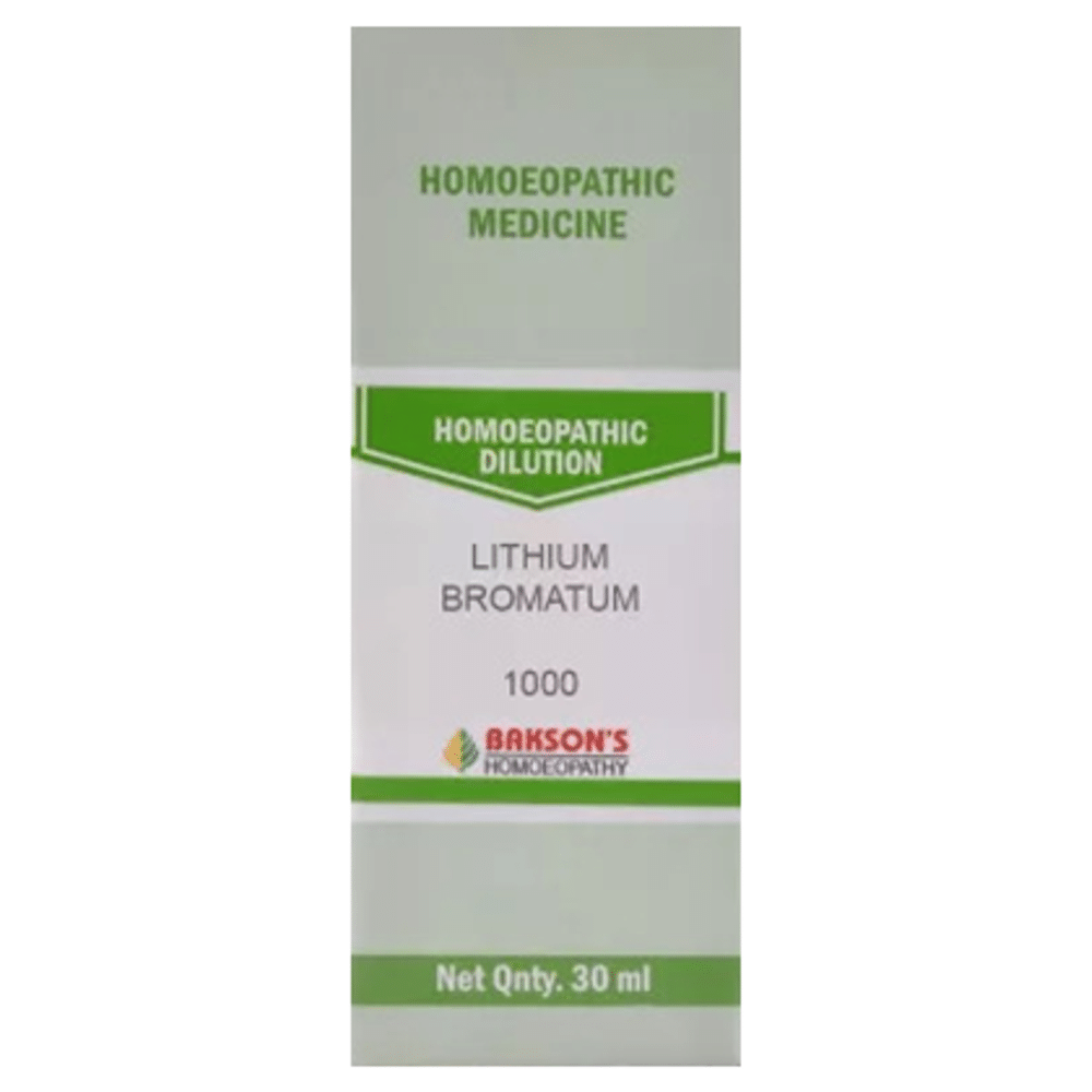 Bakson's Homeopathy Lithium Bromatum Dilution 1000 CH