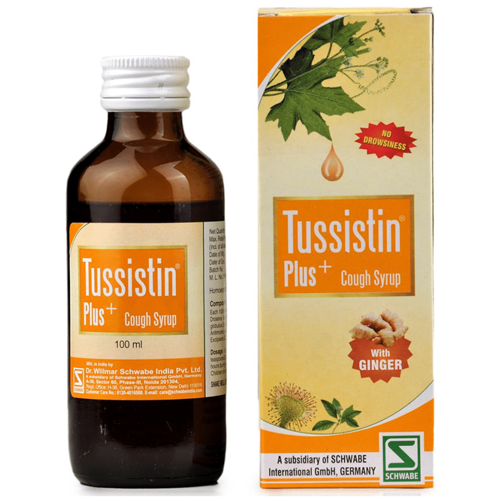 Dr Willmar Schwabe India Tussistin Plus Cough Syrup With Ginger