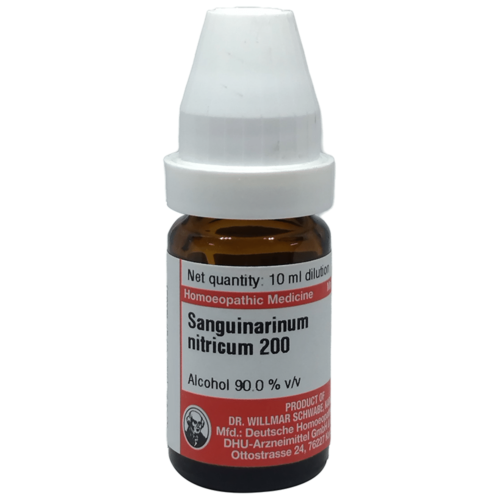 Dr Willmar Schwabe Germany Sanguinaria Nitricum Dilution 200 Dr Willmar Schwabe Germany Sanguinaria Nitricum Dilution 200