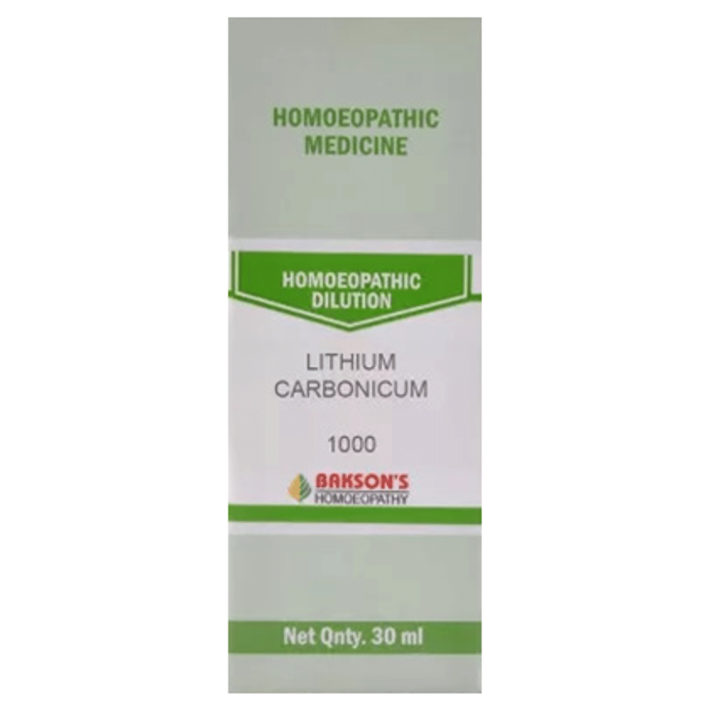 Bakson's Homeopathy Lithium Carbonicum Dilution 1000 CH