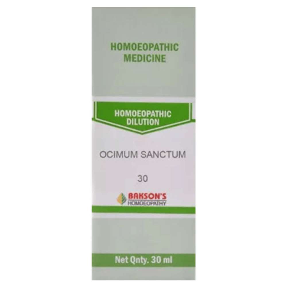 Bakson's Homeopathy Ocimum Sanctum Dilution 30 Bakson's Homeopathy Ocimum Sanctum Dilution 30