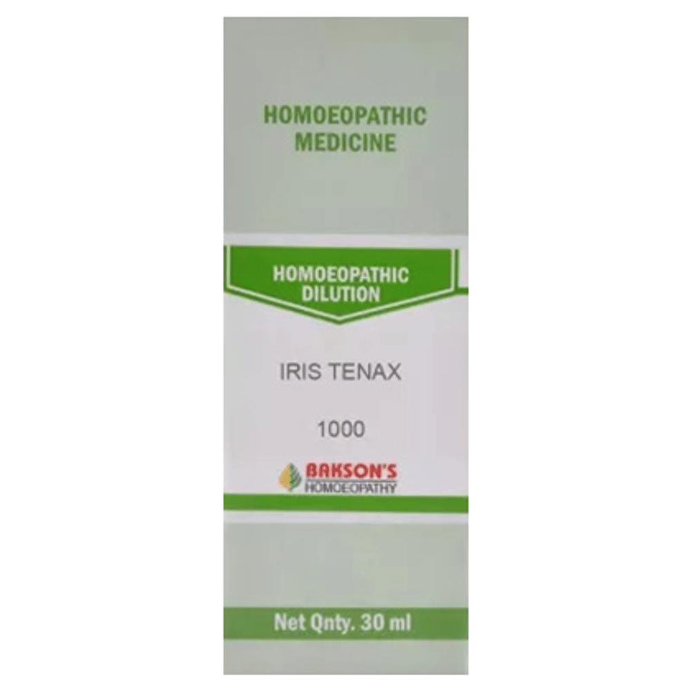 Bakson's Homeopathy Iris Tenax Dilution 1000 CH Bakson's Homeopathy Iris Tenax Dilution 1000 CH