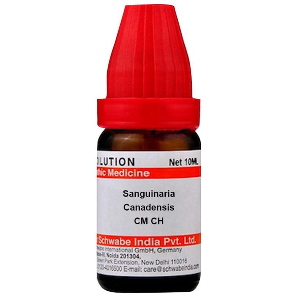 Dr Willmar Schwabe India Sanguinaria Canadensis Dilution CM CH Dr Willmar Schwabe India Sanguinaria Canadensis Dilution CM CH