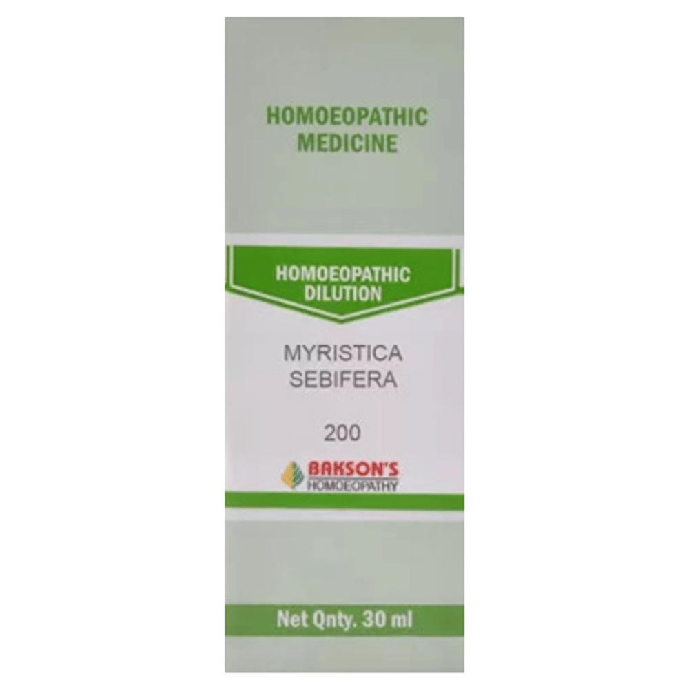 Bakson's Homeopathy Myristica Sebifera Dilution 200