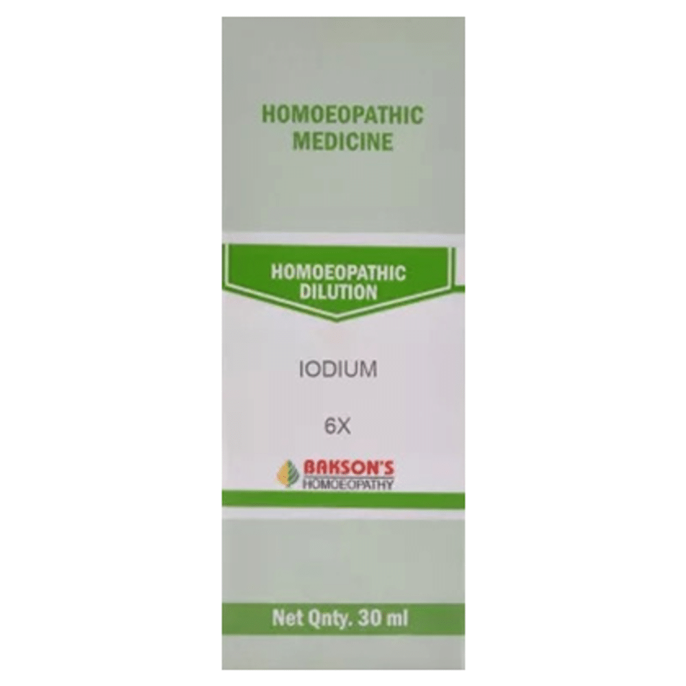 Bakson's Homeopathy Iodium Dilution 6X Bakson's Homeopathy Iodium Dilution 6X