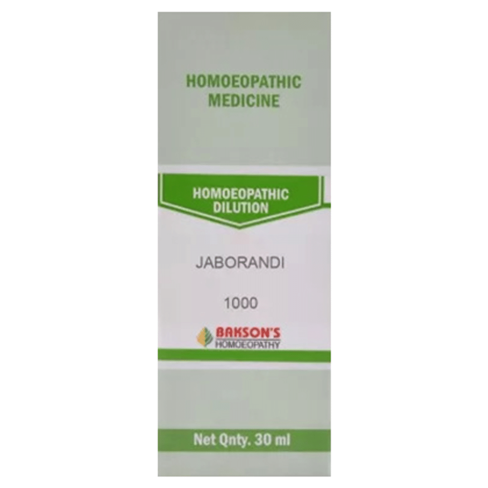 Bakson's Homeopathy Jaborandi Dilution 1000 CH