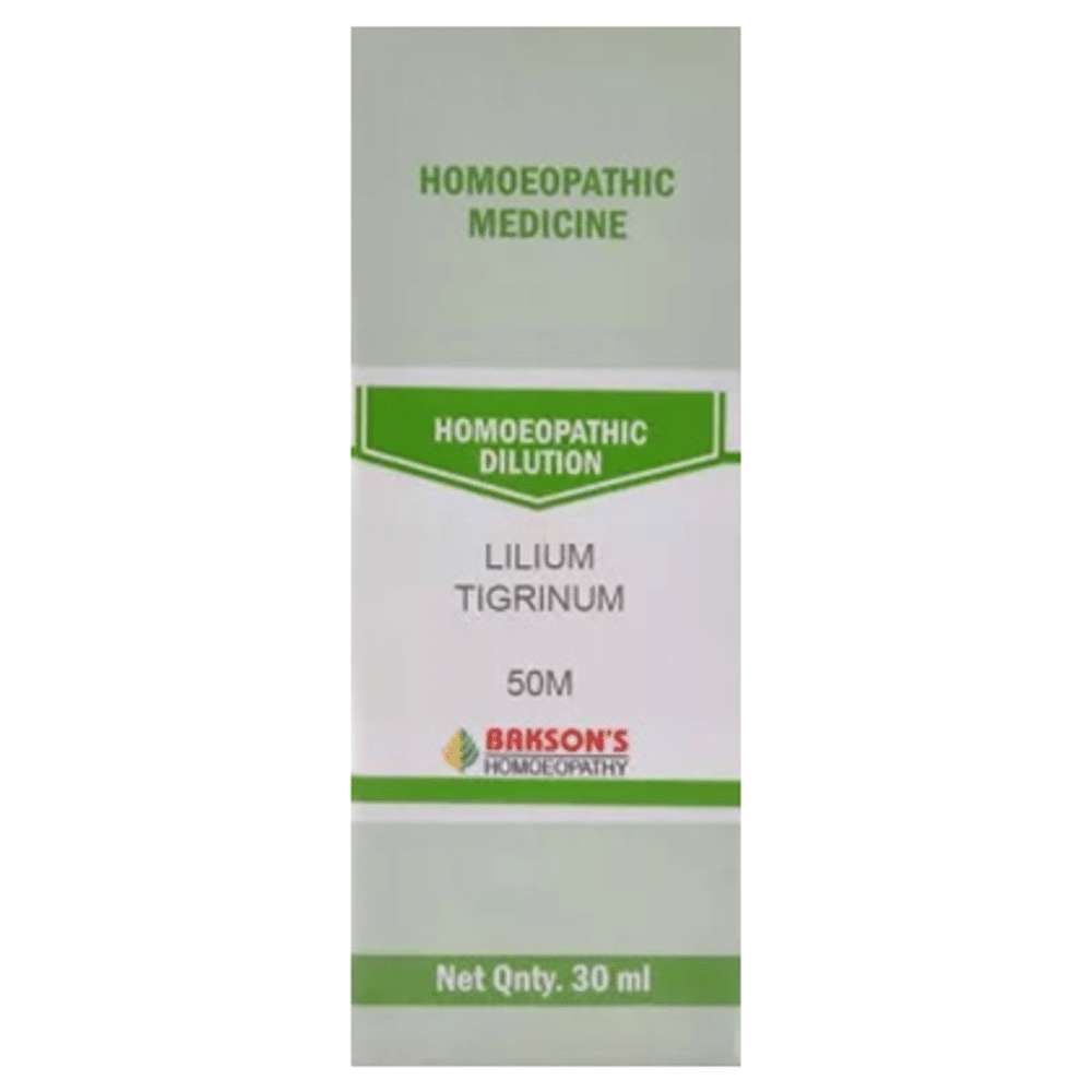 Bakson's Homeopathy Lilium Tigrinum Dilution 50M