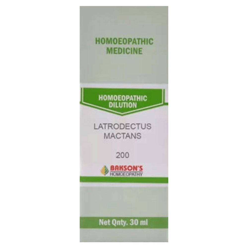 Bakson's Homeopathy Latrodectus Mactans Dilution 200