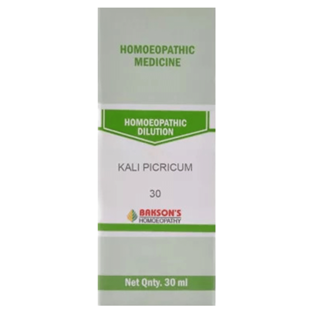 Bakson's Homeopathy Kali Picricum Dilution 30 Bakson's Homeopathy Kali Picricum Dilution 30