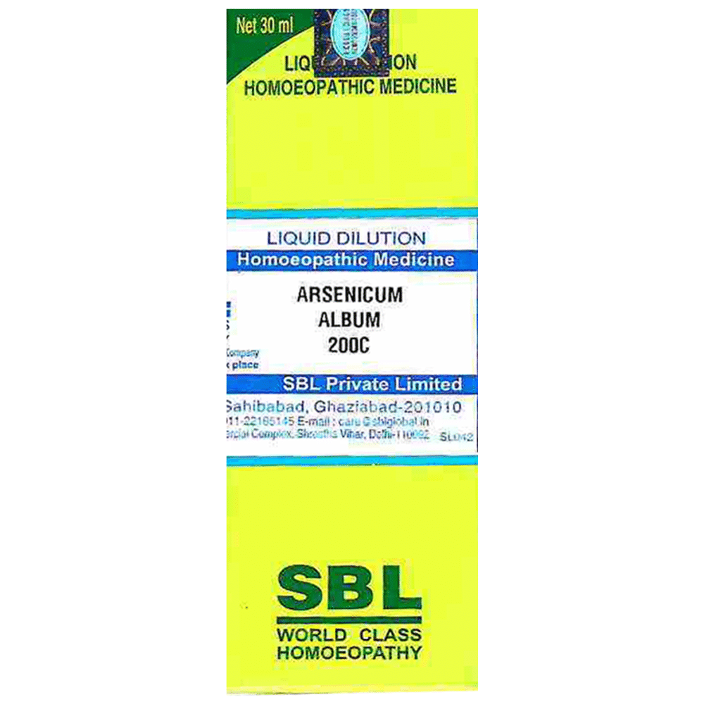 SBL Arsenicum Album Dilution 200 CH SBL Arsenicum Album Dilution 200 CH