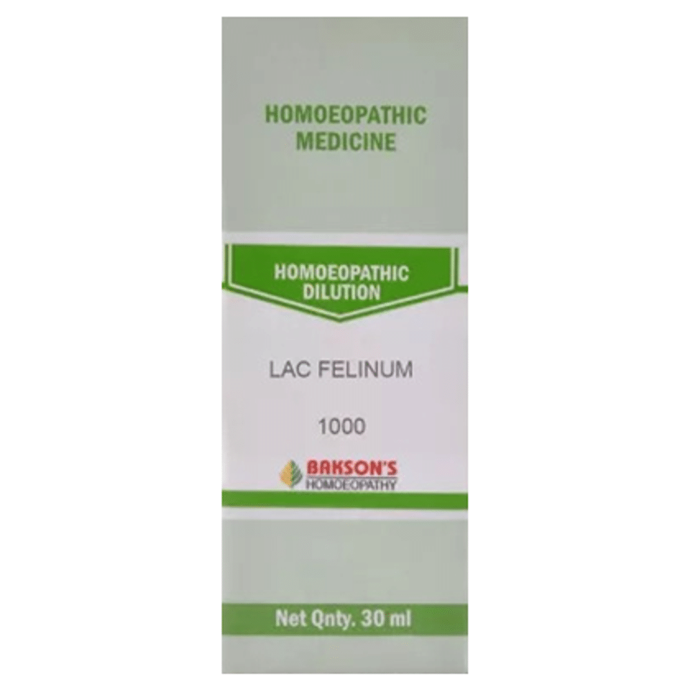 Bakson's Homeopathy Lac Felinum Dilution 1000 CH Bakson's Homeopathy Lac Felinum Dilution 1000 CH