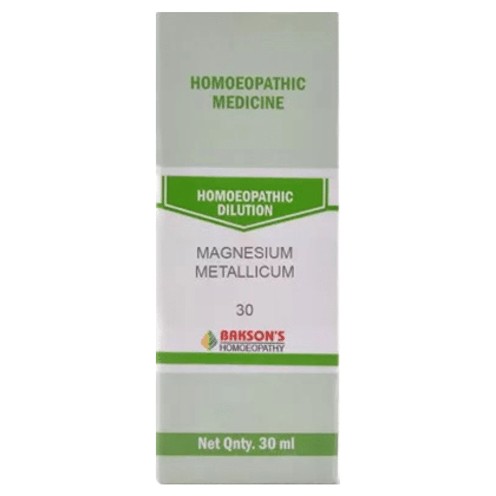 Bakson's Homeopathy Magnesium Metallicum Dilution 30