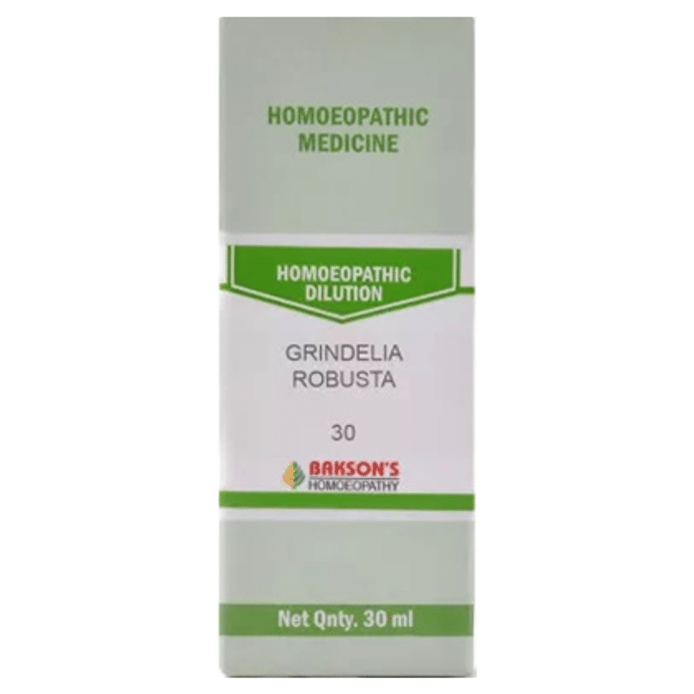 Bakson's Homeopathy Grindelia Robusta Dilution 30 Bakson's Homeopathy Grindelia Robusta Dilution 30