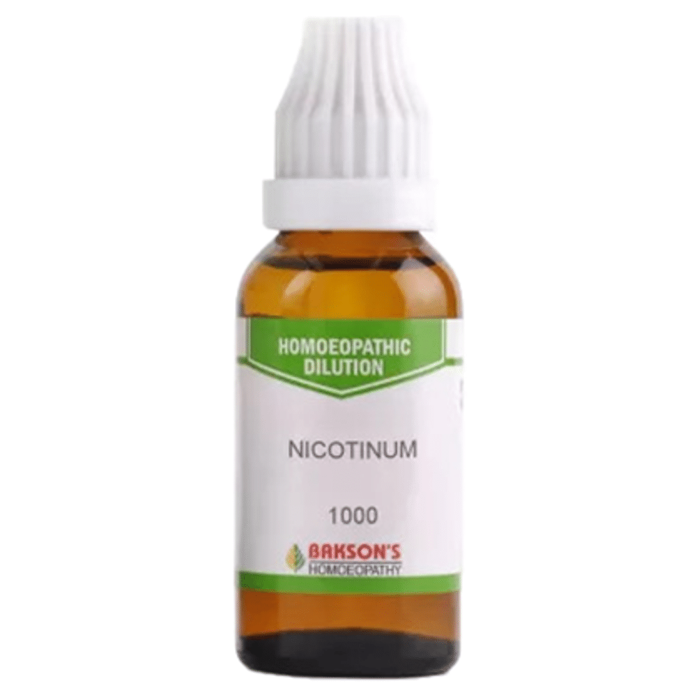 Bakson's Homeopathy Nicotinum Dilution 1000 CH Bakson's Homeopathy Nicotinum Dilution 1000 CH