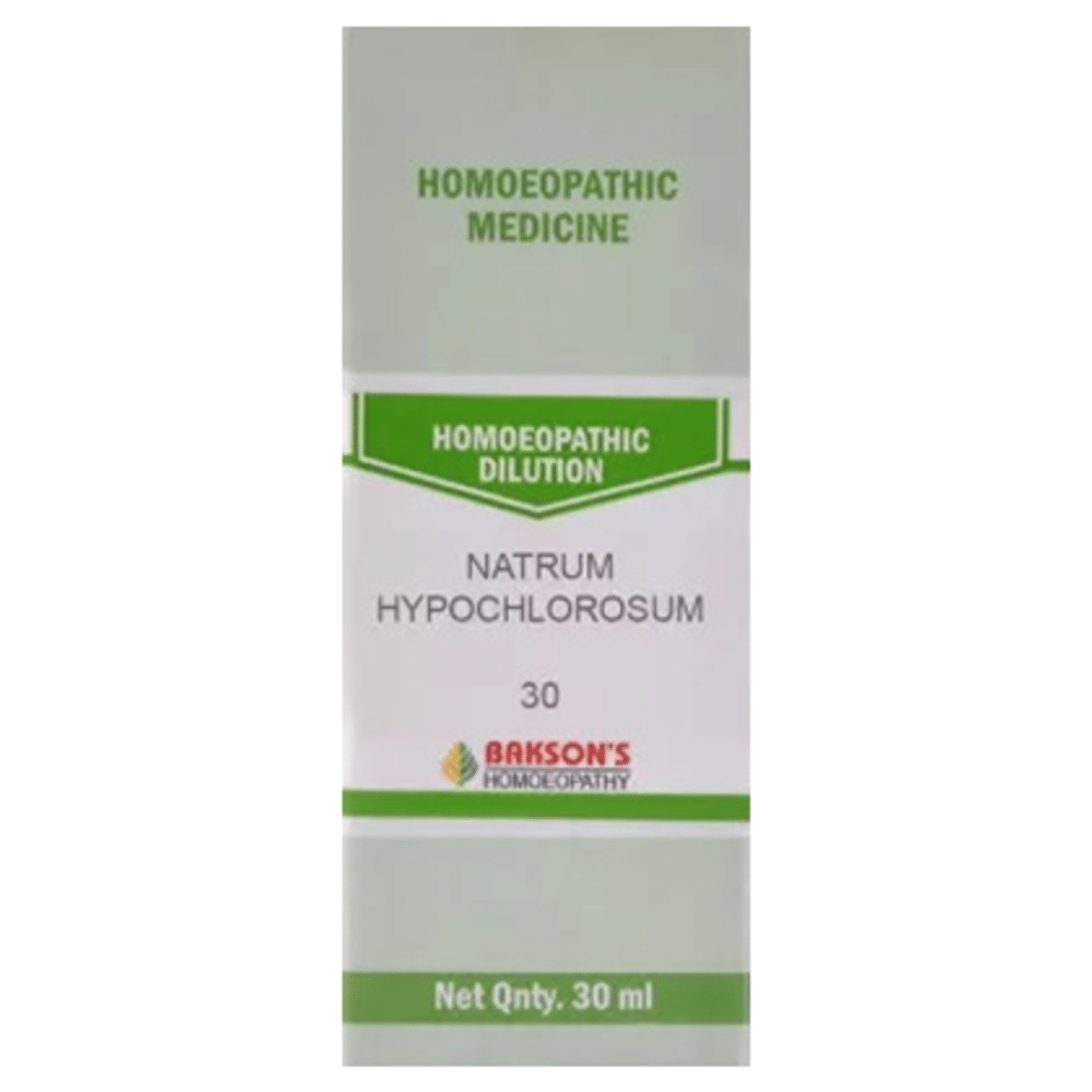 Bakson's Homeopathy Natrum Hypochlorosum Dilution 30