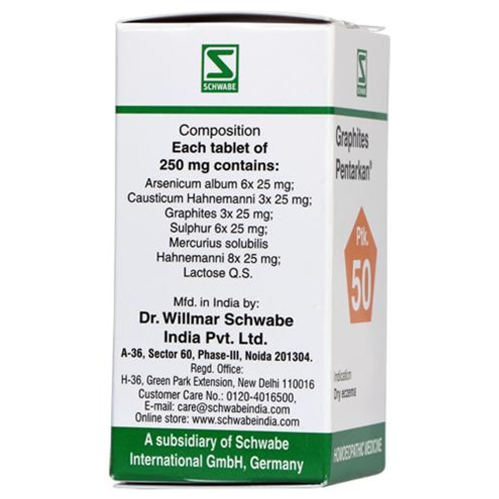 Dr Willmar Schwabe India Graphites Pentarkan Ptk 50 Tablet Dr Willmar Schwabe India Graphites Pentarkan Ptk 50 Tablet