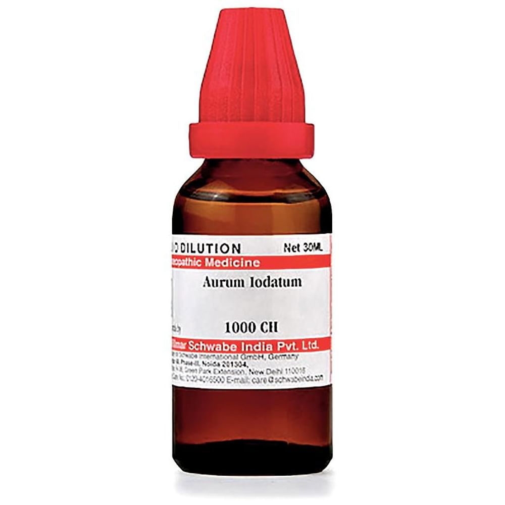 Dr Willmar Schwabe India Aurum Iodatum Dilution 1000 CH Dr Willmar Schwabe India Aurum Iodatum Dilution 1000 CH