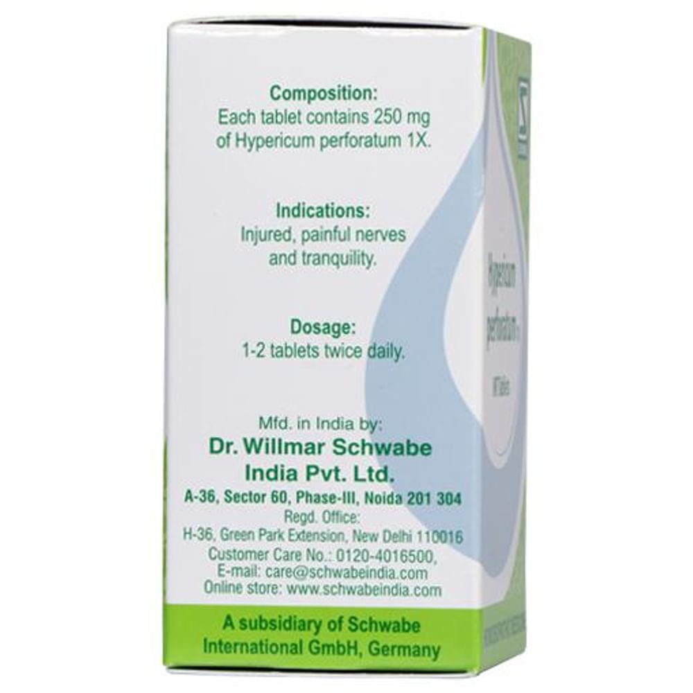 Dr Willmar Schwabe India Hypericum Perforatum Tablet 1X Dr Willmar Schwabe India Hypericum Perforatum Tablet 1X