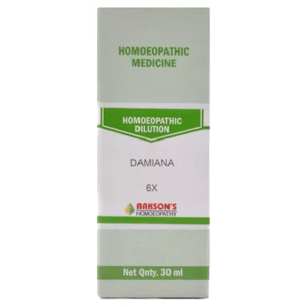Bakson's Homeopathy Damiana Dilution 6X Bakson's Homeopathy Damiana Dilution 6X