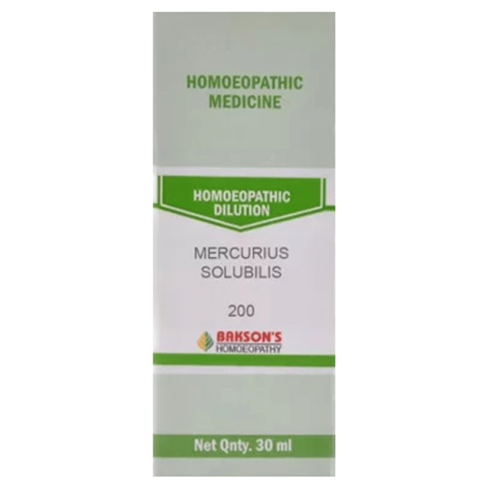 Bakson's Homeopathy Mercurius Solubilis Dilution 200