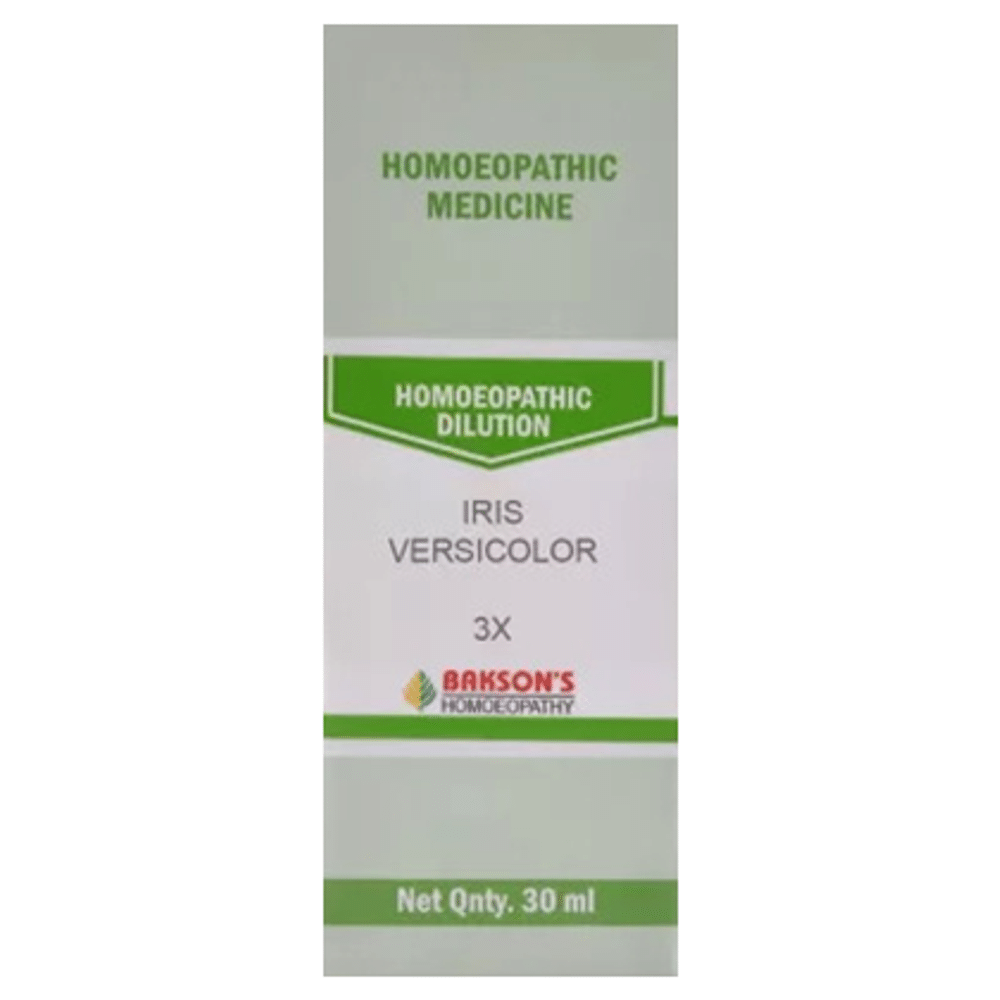 Bakson's Homeopathy Iris Versicolor Dilution 3X Bakson's Homeopathy Iris Versicolor Dilution 3X