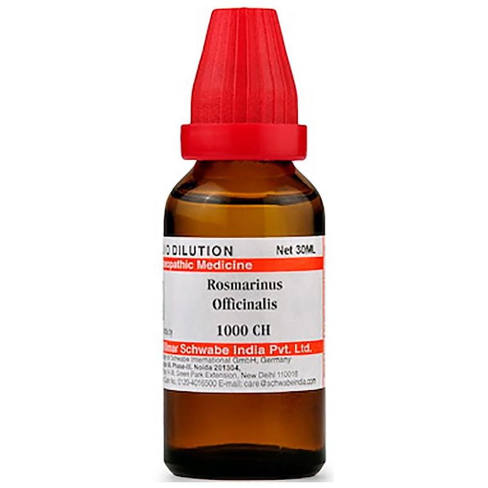Dr Willmar Schwabe India Rosmarinus Officinalis Dilution 1000 CH Dr Willmar Schwabe India Rosmarinus Officinalis Dilution 1000 CH