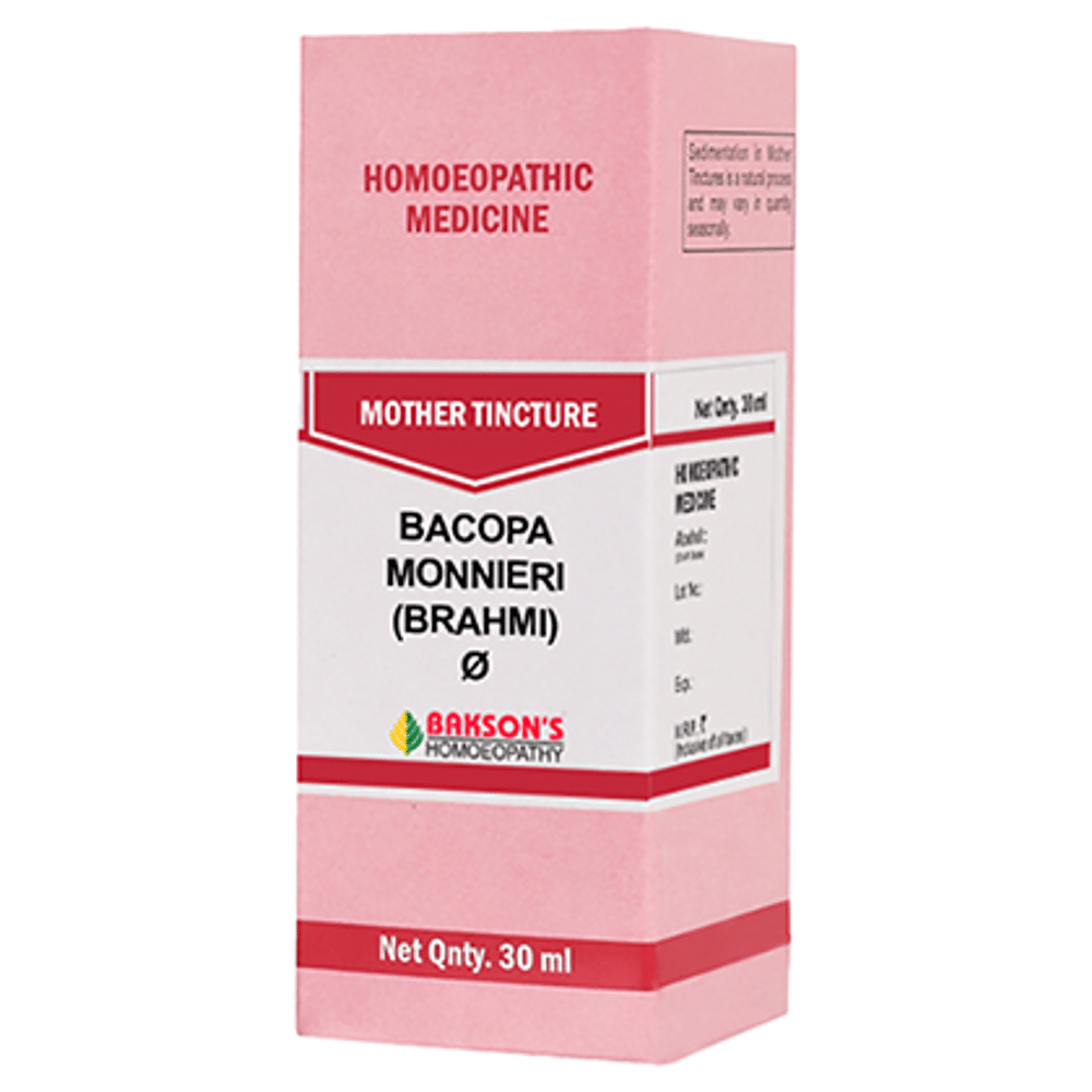 Bakson's Homeopathy Bacopa Monnieri (Brahmi) Mother Tincture Q Bakson's Homeopathy Bacopa Monnieri (Brahmi) Mother Tincture Q