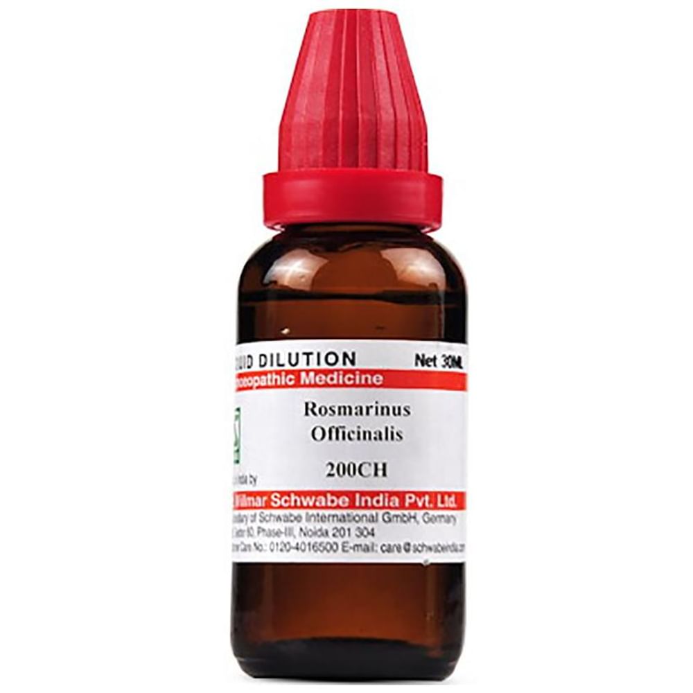 Dr Willmar Schwabe India Rosmarinus Officinalis Dilution 200 CH Dr Willmar Schwabe India Rosmarinus Officinalis Dilution 200 CH